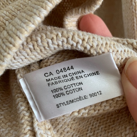 Vintage Traditions Cottagecore Cotton Knit Cardigan Sz XL Petite - Picture 6 of 10